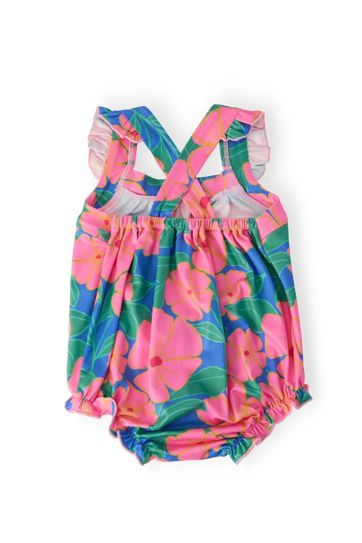 Mila & Rose ® Luau Floral Cross Back Romper - 