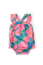 Mila & Rose ® Luau Floral Cross Back Romper - 