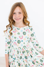 Mila & Rose ® Luck of the Irish 3/4 Sleeve Pocket Twirl Dress - 