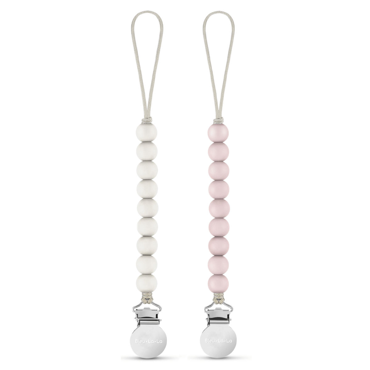 Bleu La La Lulababe Premium Beaded Pacifier Clip CPSIA Tested Safety Compliant - Everetts Place Boutique - 