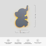 Lumieworld LumiDreams Elephant Wall Light for Kids Decor Night Light LED - 