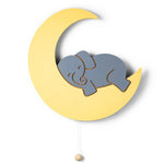 LumiDreams Wall Light - Kid's Decor Nightlight Elephant on Moon - Elephant, Indian elephant, African elephant, Clip art, Graphics | Everetts Place