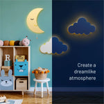 Lumieworld LumiDreams Moon LED Wall Light For Kids Decor Nightlight - 
