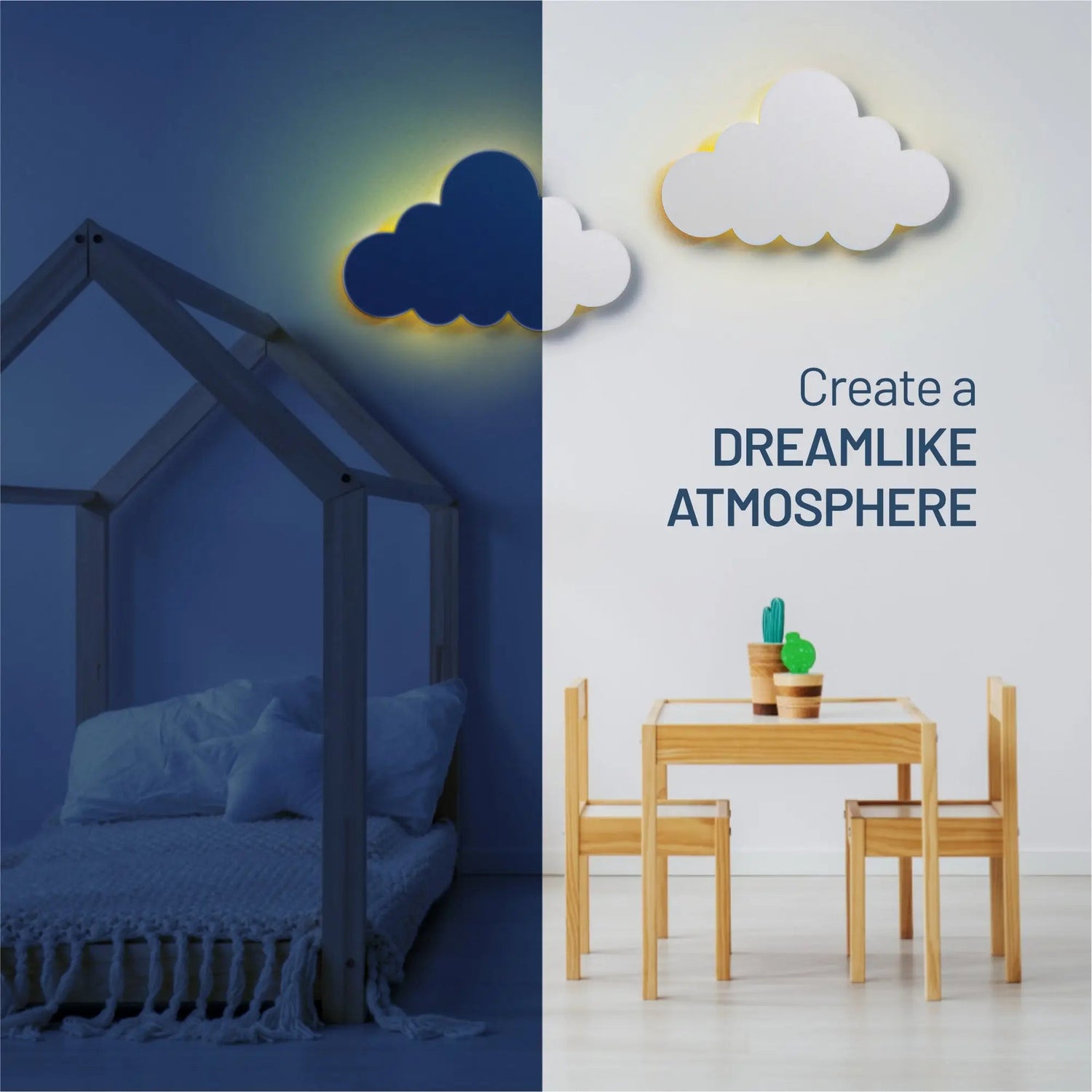 Lumieworld LumiDreams Wall Light - Kid's Decor Nightlight Cloud (view 2 of 6)