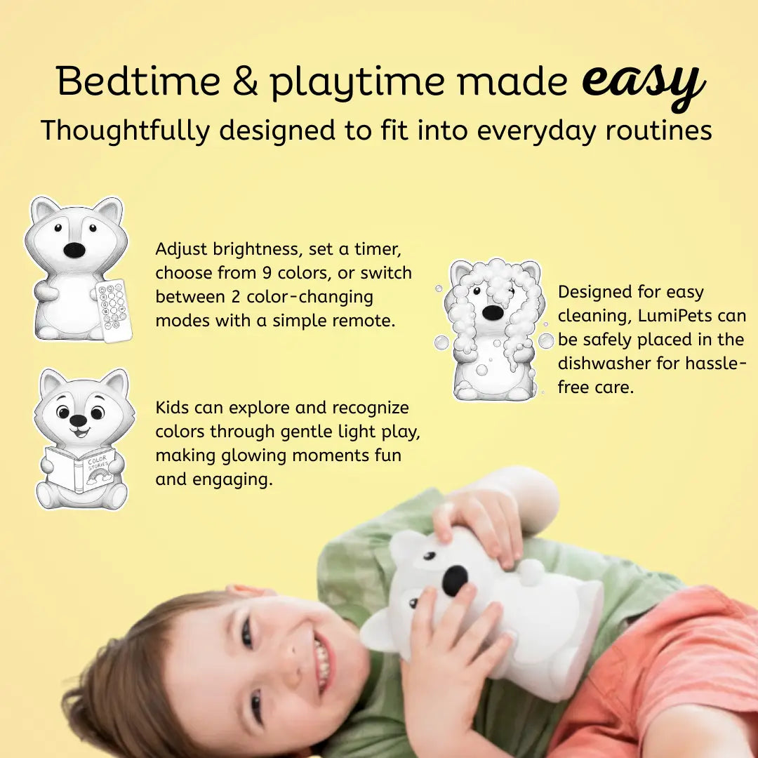 Lumieworld Lumieworld Fiona The Fox Night Light Soft Colorful For Kids - 