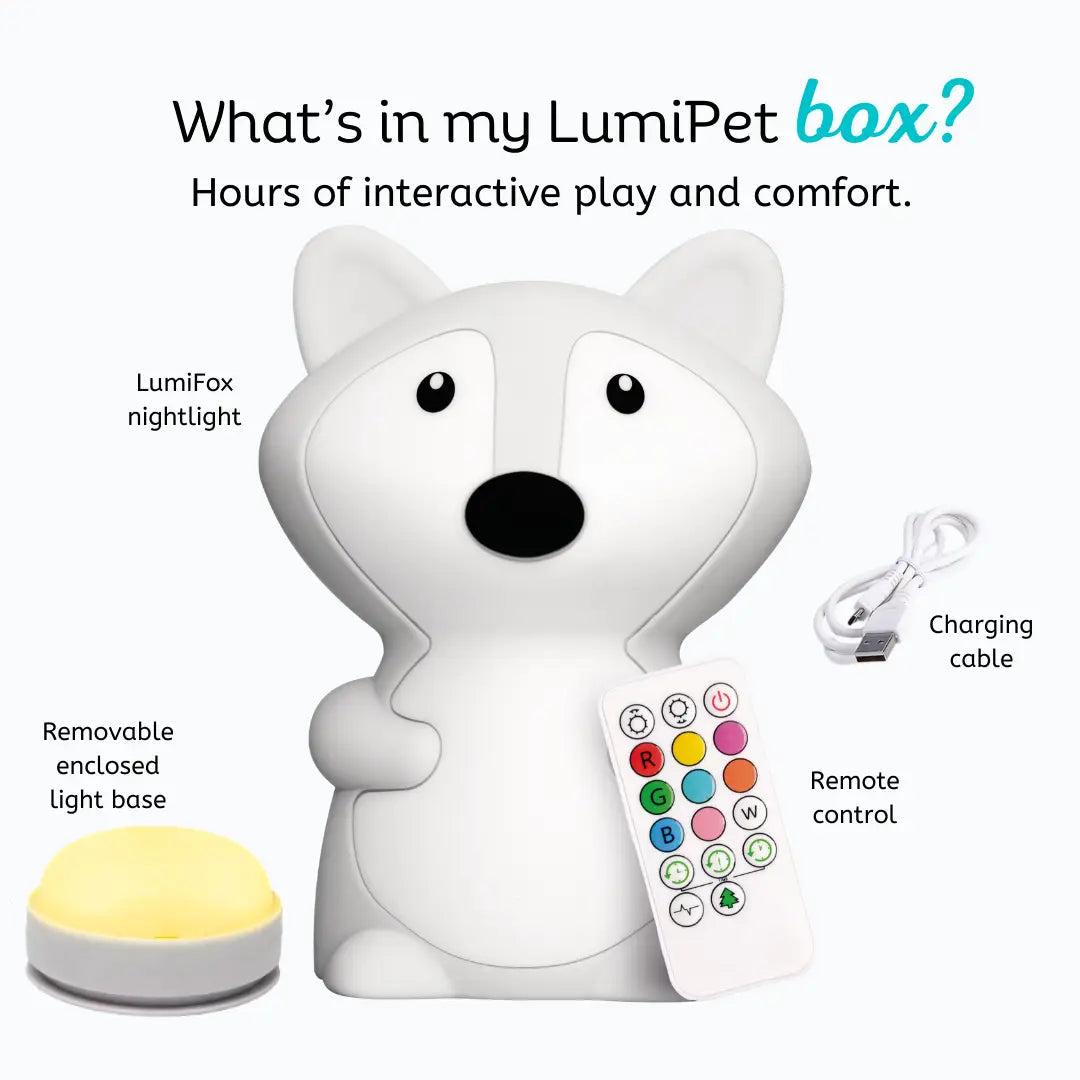 Lumieworld Lumieworld Fiona The Fox Night Light Soft Colorful For Kids - 