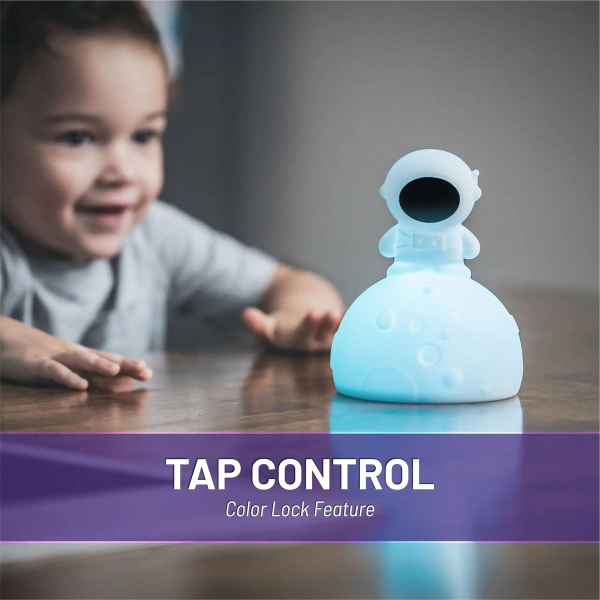Lumieworld LumiPets Alice the Astronaut Touch Night Light for Kids - 