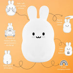Lumieworld LumiPets® Basil the Bunny - Children's Touch Night Light Junior - 