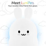 Lumieworld LumiPets® Basil the Bunny - Children's Touch Night Light Junior - 