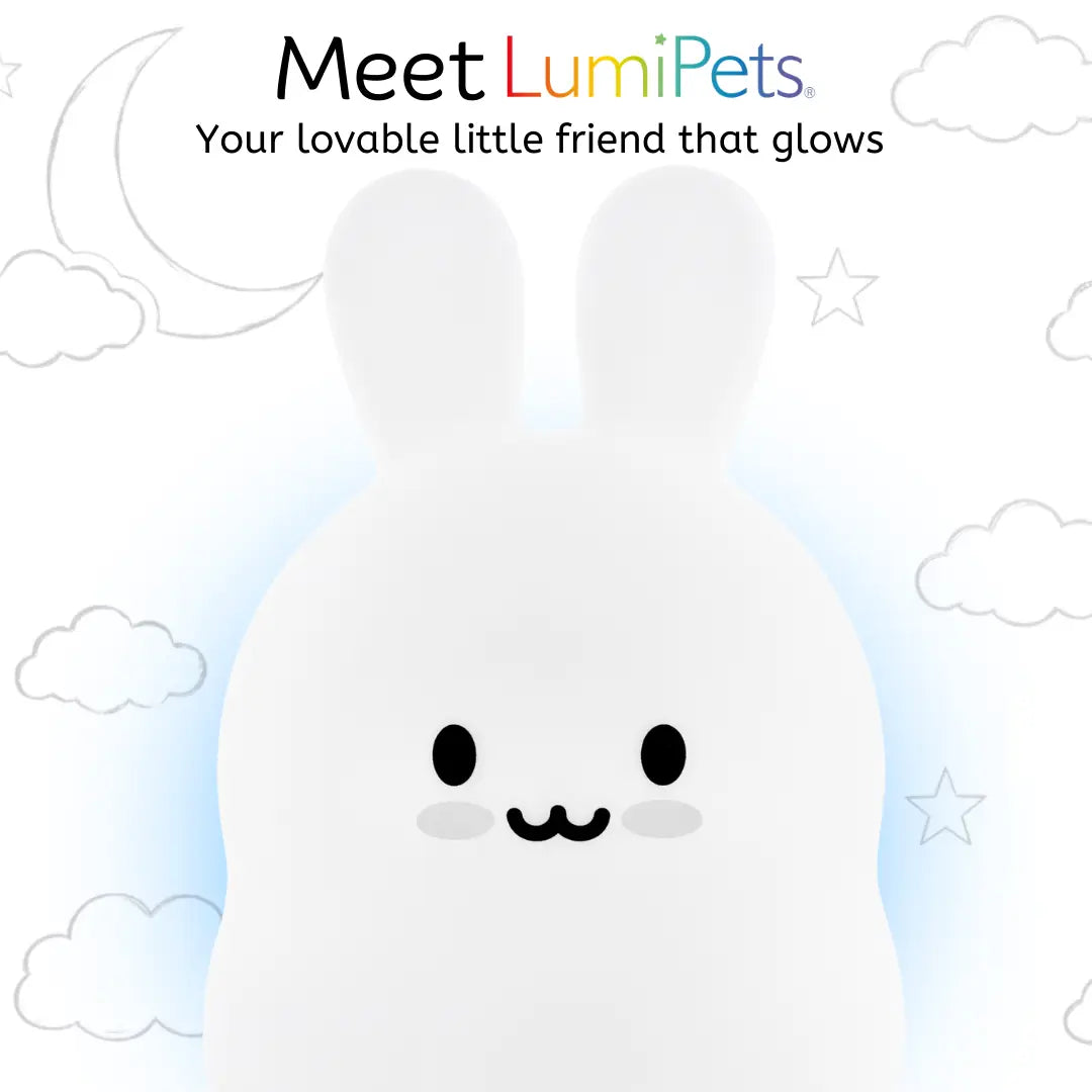 Lumieworld LumiPets® Basil the Bunny - Children's Touch Night Light Junior - 