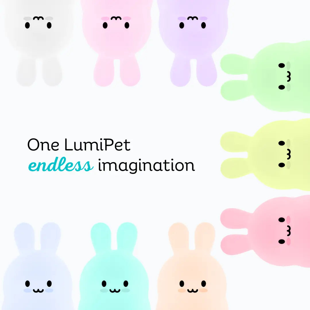 Lumieworld LumiPets® Baxter the Bunny - Children's Touch Night Light - 