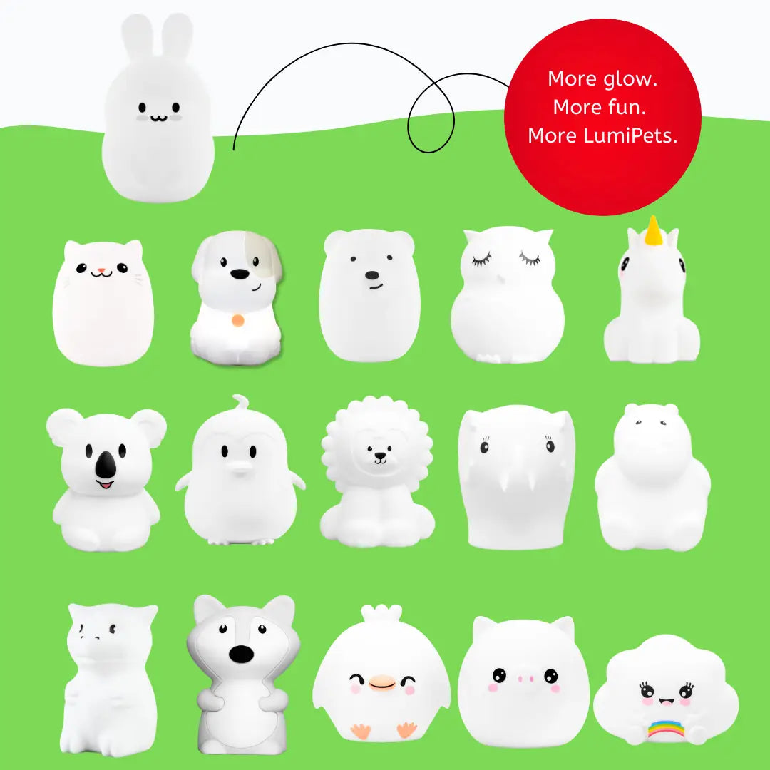 Lumieworld LumiPets® Baxter the Bunny - Children's Touch Night Light - 