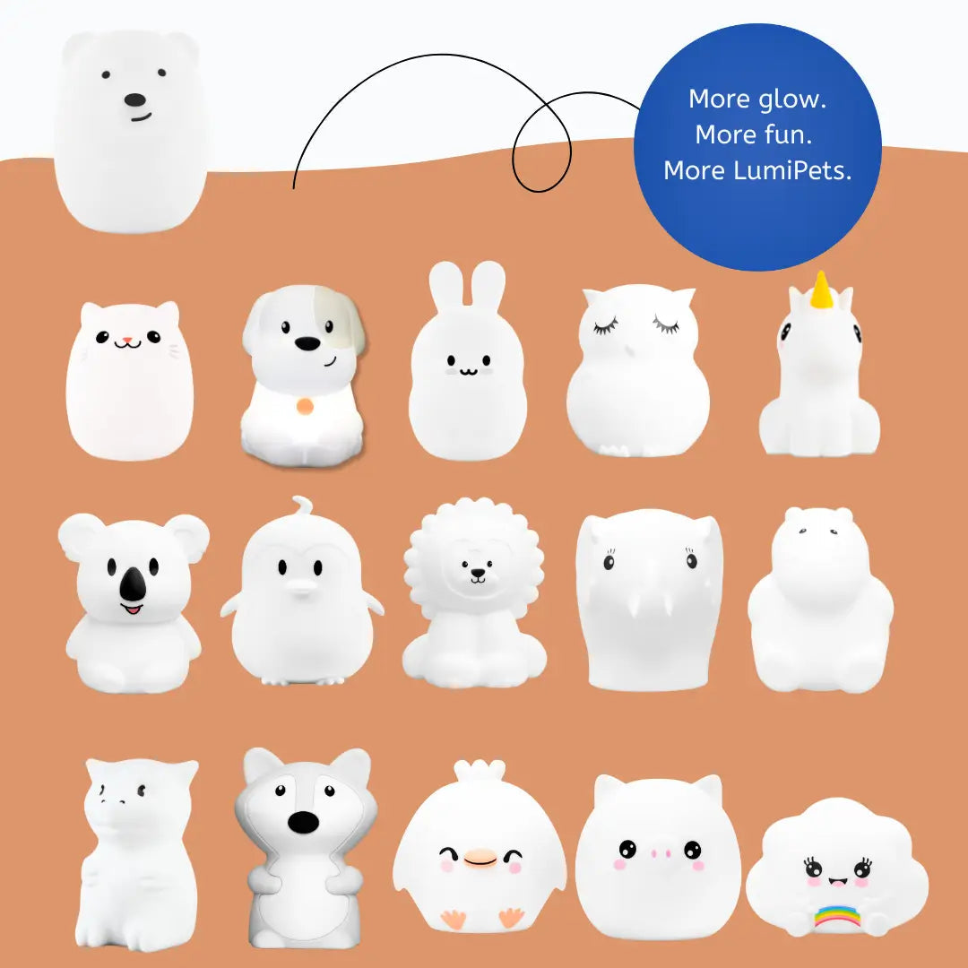 Lumieworld LumiPets® Benny the Bear - Children's Touch Night Light - 