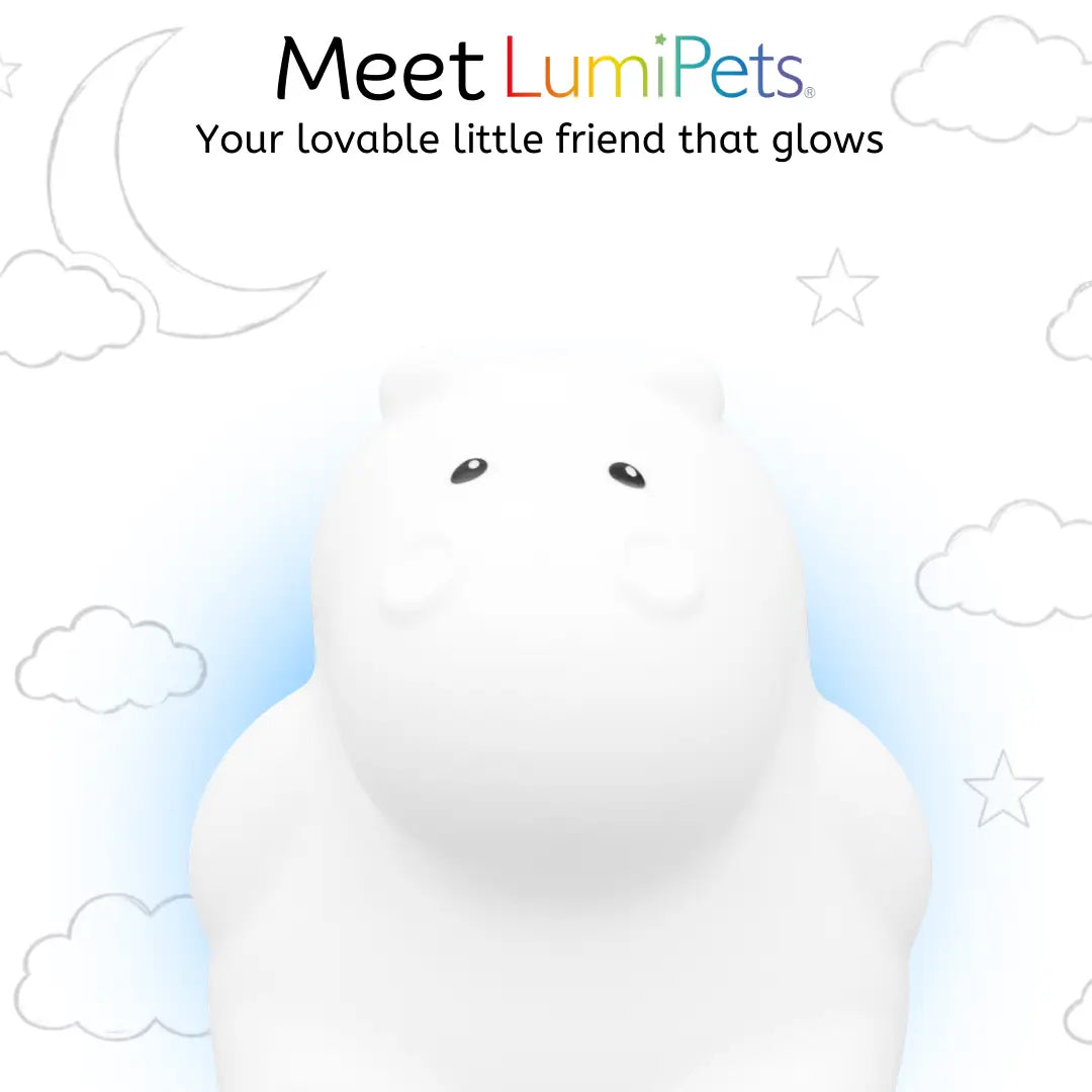 Lumieworld LumiPets® Honey the Hippo - Children's Touch Night Light - 
