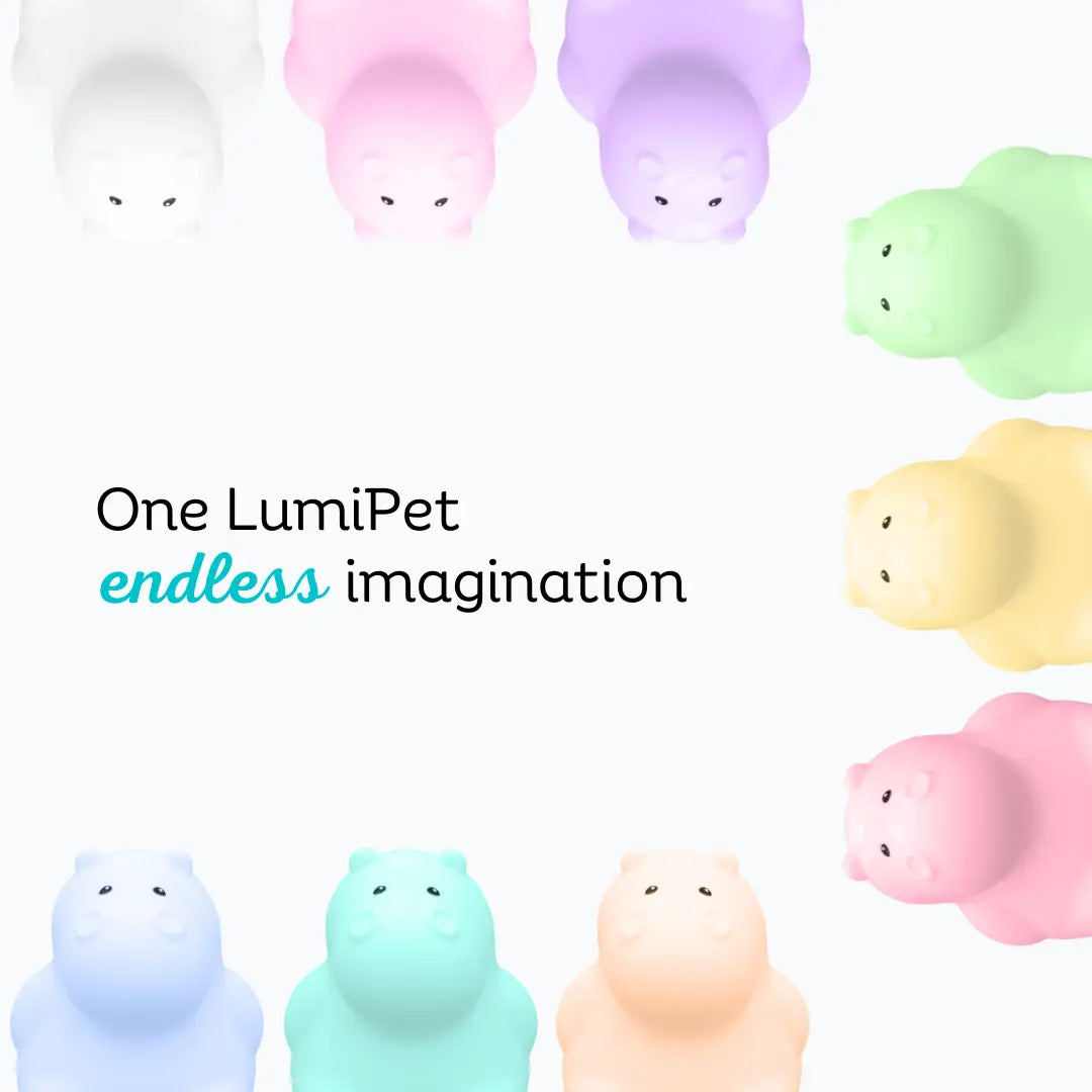 Lumieworld LumiPets® Honey the Hippo - Children's Touch Night Light - 
