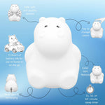 Lumieworld LumiPets® Honey the Hippo - Children's Touch Night Light - 
