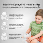 Lumieworld LumiPets® Honey the Hippo - Children's Touch Night Light - 
