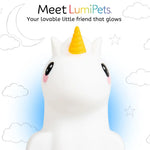 Lumieworld LumiPets® Junior Unicorn - Children's Nursery Touch Night Light - 