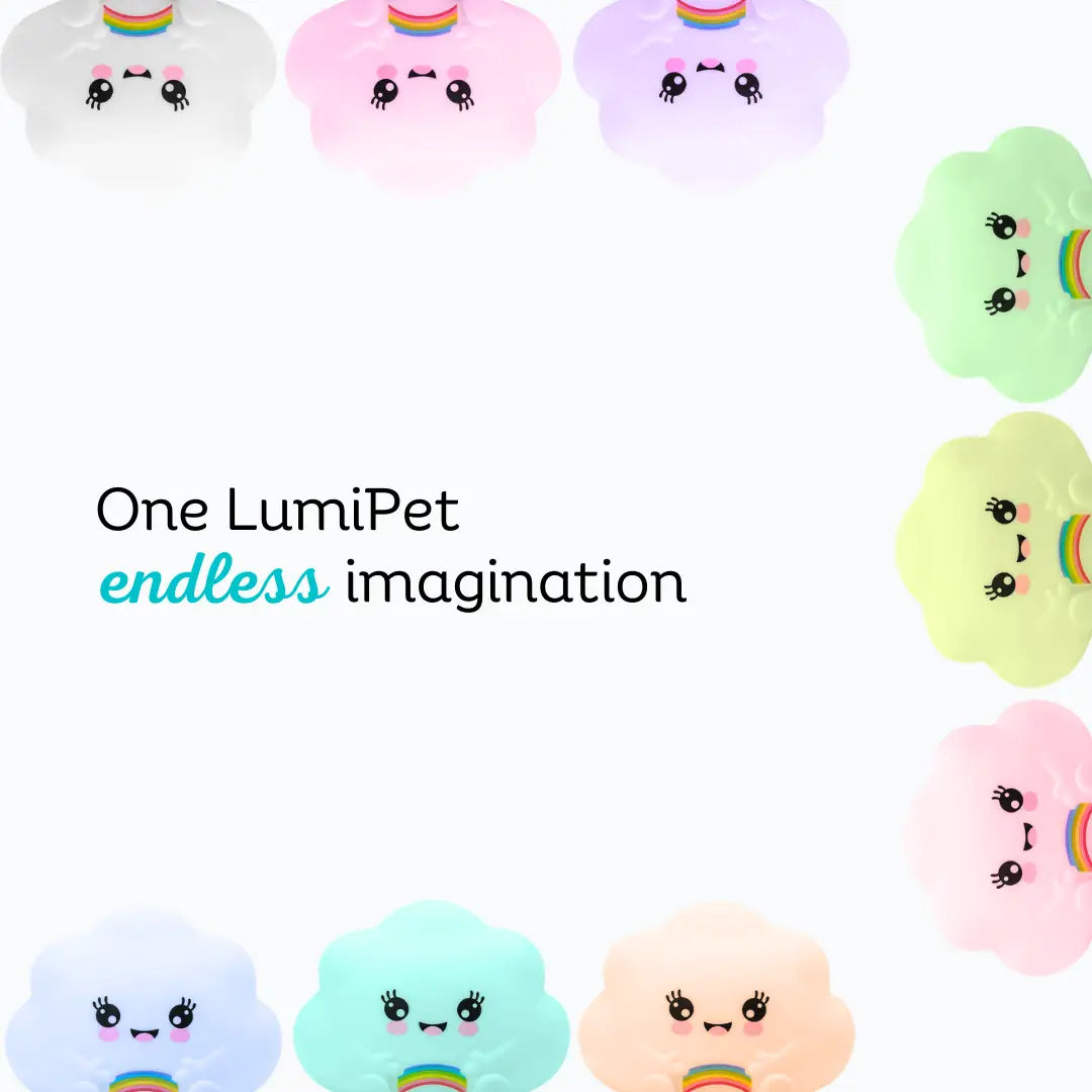 Lumieworld LumiPets® Kawaii Cloud - Children's Nursery Touch Night Light - 