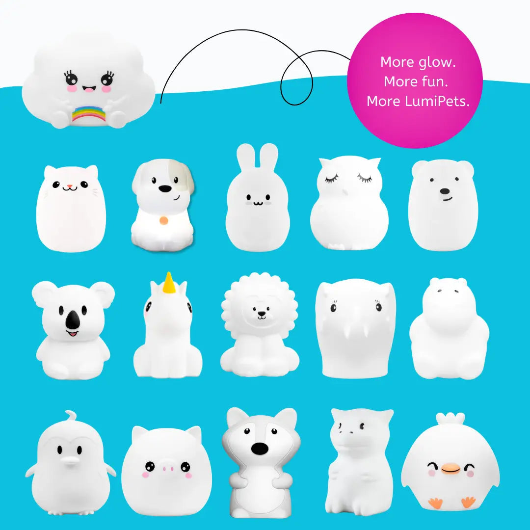 Lumieworld LumiPets® Kawaii Cloud - Children's Nursery Touch Night Light - 