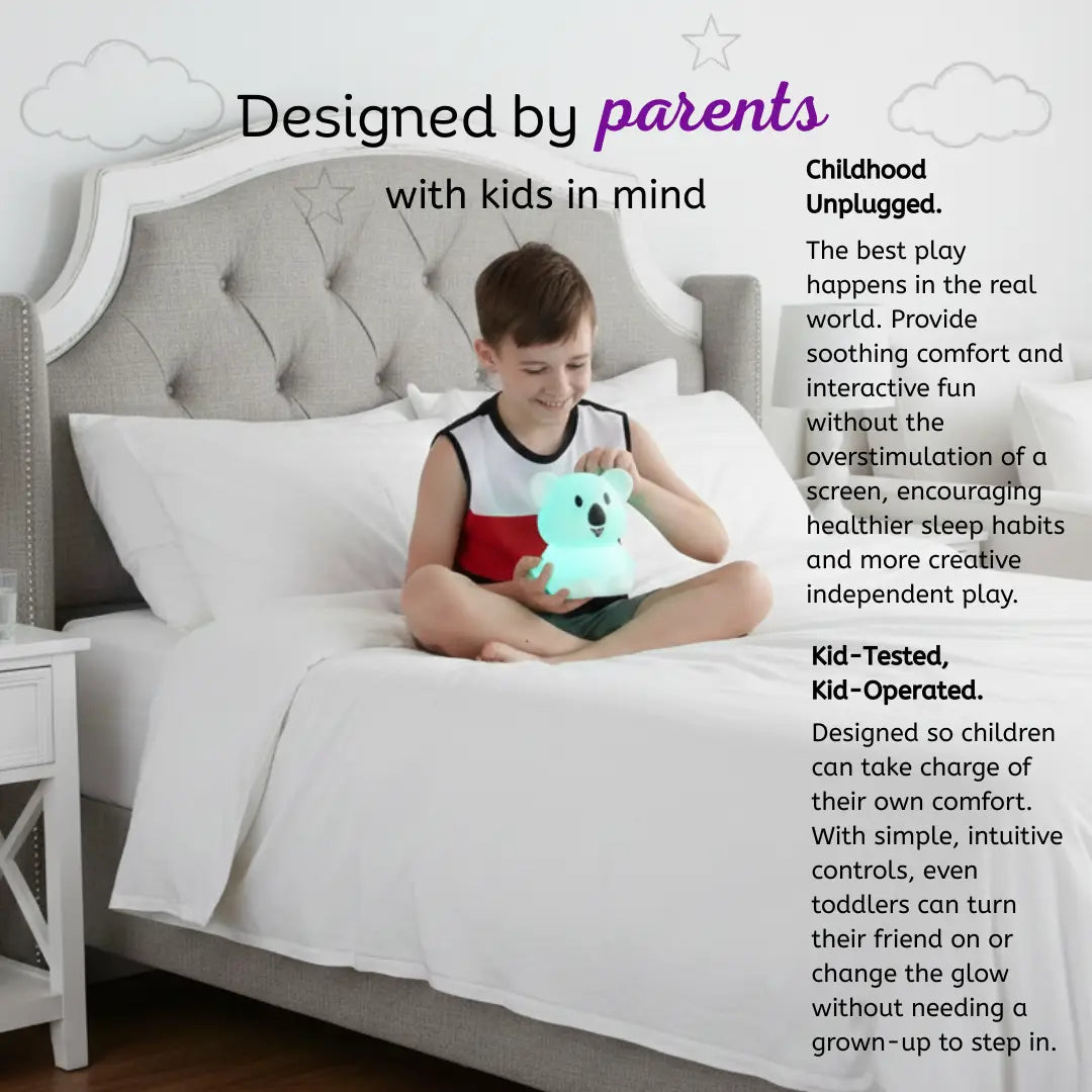 Lumieworld LumiPets® Keith the Koala - Children's Touch Night Light - 