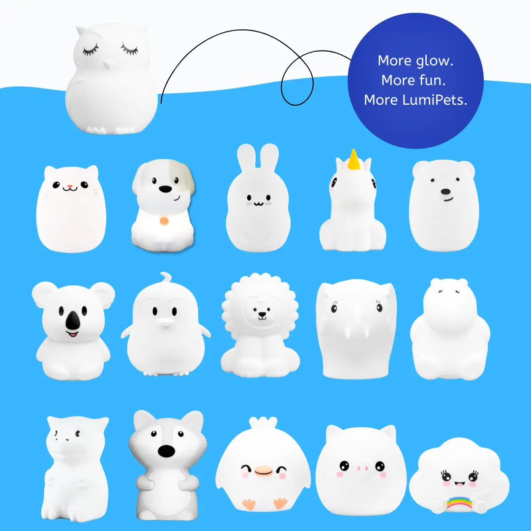 Lumieworld LumiPets Opal Owl Night Light For Nurseries And Kids Rooms - 