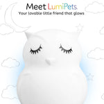 Lumieworld LumiPets Opal Owl Night Light For Nurseries And Kids Rooms - 