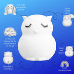 Lumieworld LumiPets® Owen the Owl - Children's Touch Night Light Junior - 
