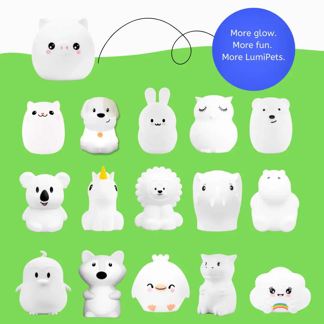 Lumieworld LumiPets Percy The Pig Kids Touch Night Light For Playtime - 