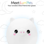 Lumieworld LumiPets Percy The Pig Kids Touch Night Light For Playtime - 
