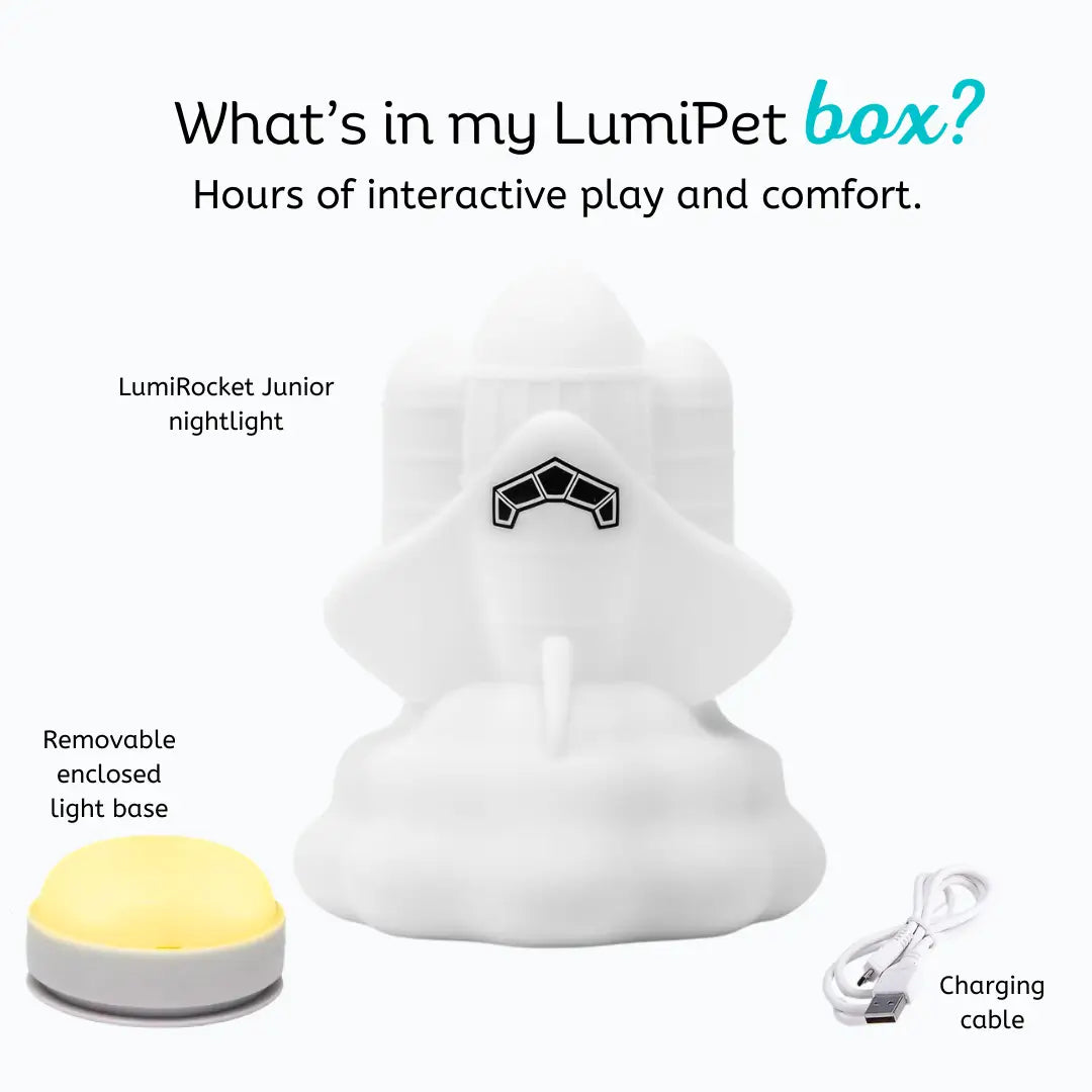 Lumieworld LumiPets Rowdy the Rocket Night Light for Kids Touch Sensor Junior - 