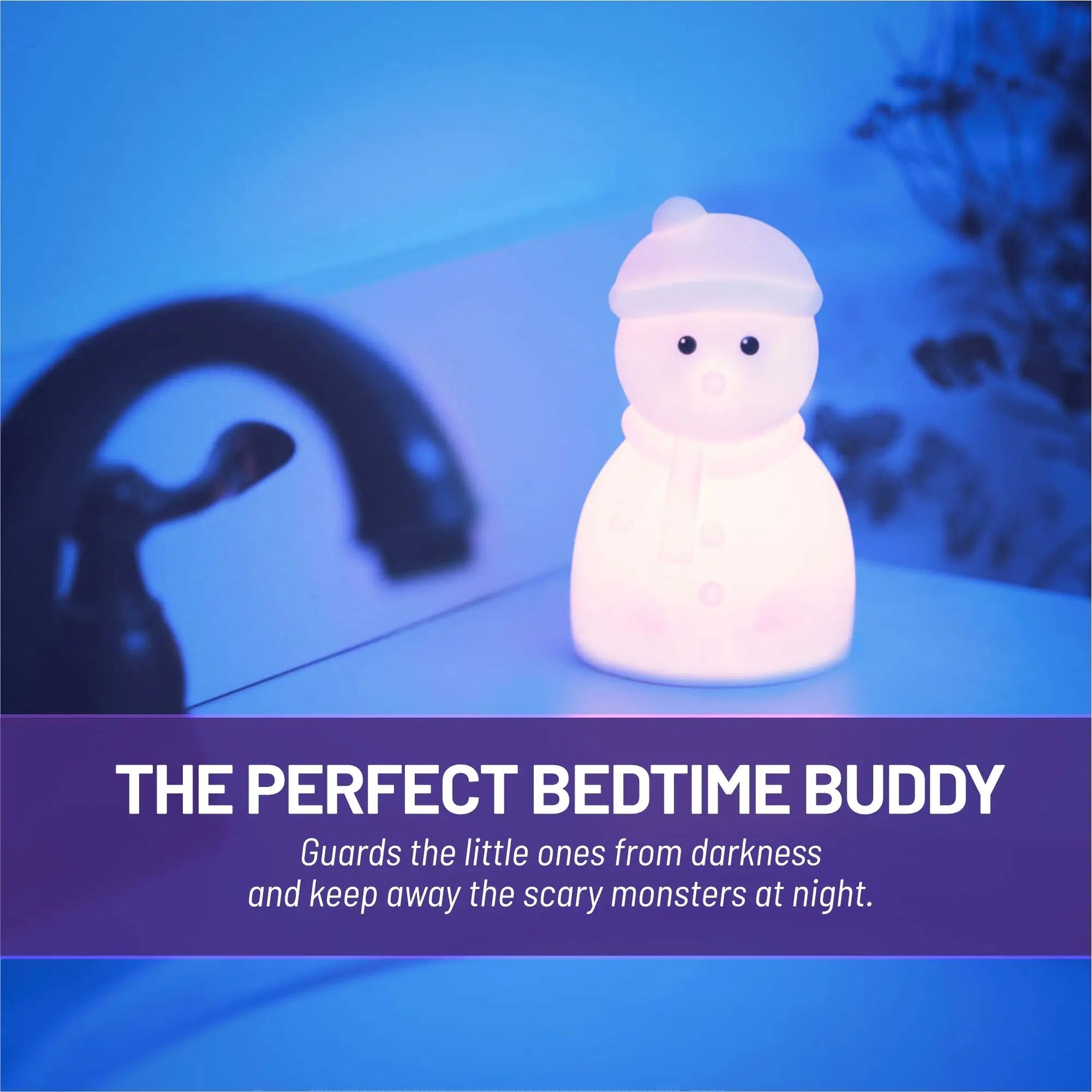 Lumieworld LumiPets Stanley the Snowman Touch Night Light for Kids Junior - 