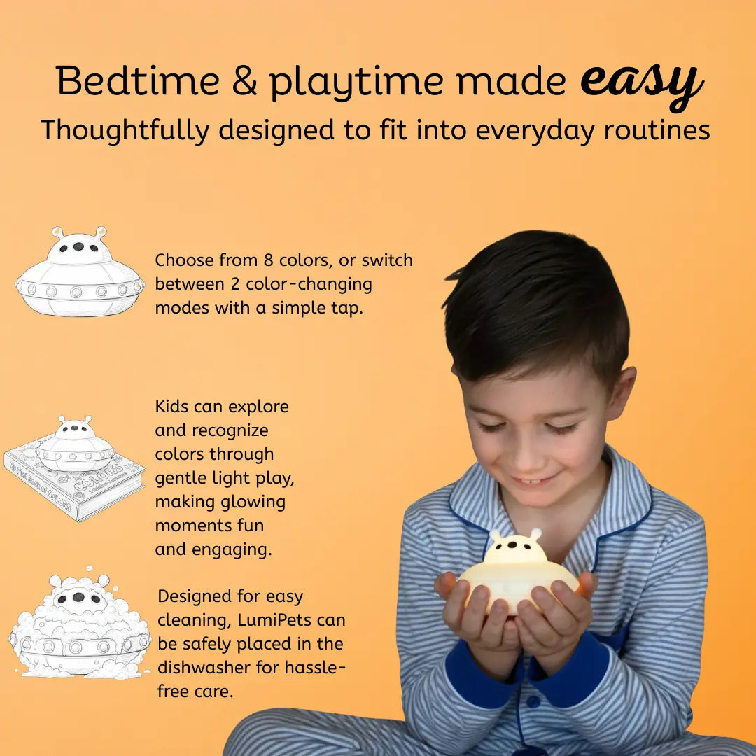 Lumieworld LumiPets Ugo The UFO Touch Night Light For Kids Junior - 