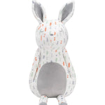 Goosewaddle® | Newborn Baby Blankets Toys Teethers Bibs & More Luna Bunny Gray Super Soft Plush Rabbit for Cozy Nursery