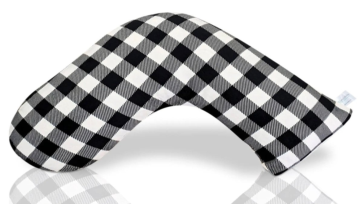 Luna Lullaby Luna Lullaby Nursing Pillow Black And White Buffalo Check - Everetts Place Boutique - 