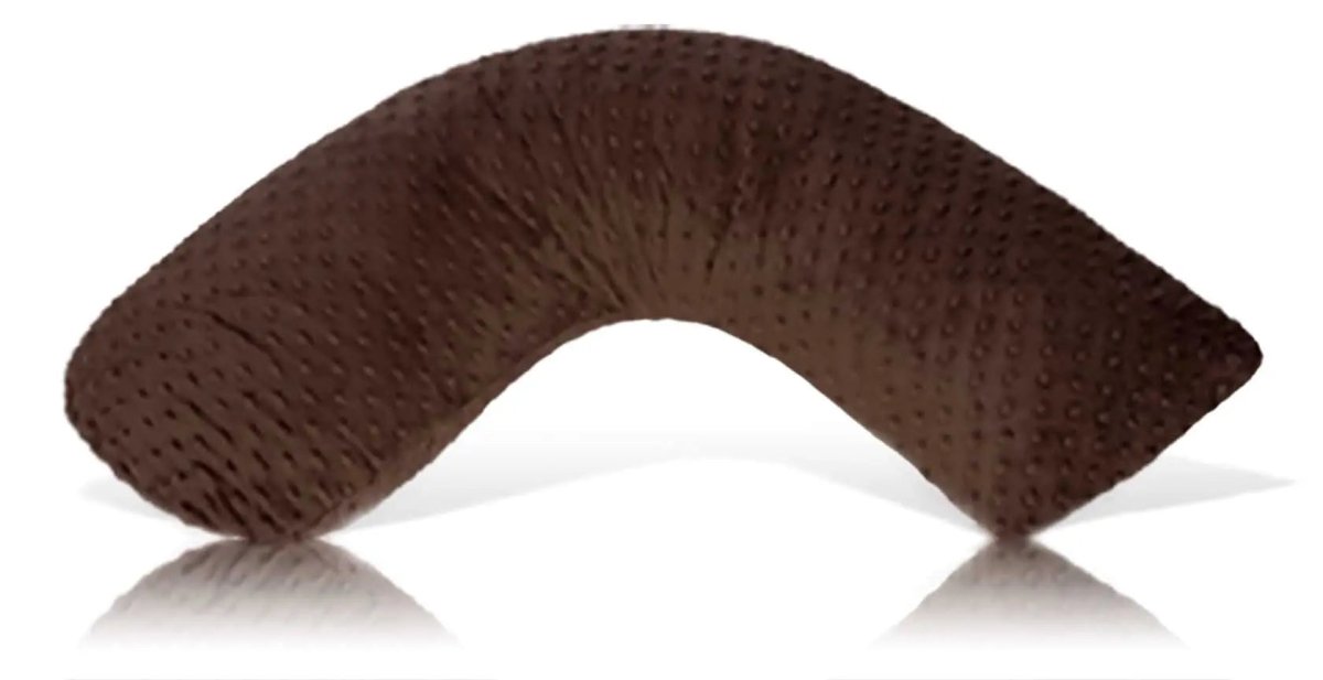 Luna Lullaby Luna Lullaby Nursing Pillow Cover Brown Dot Minky Plush - Everetts Place Boutique - 