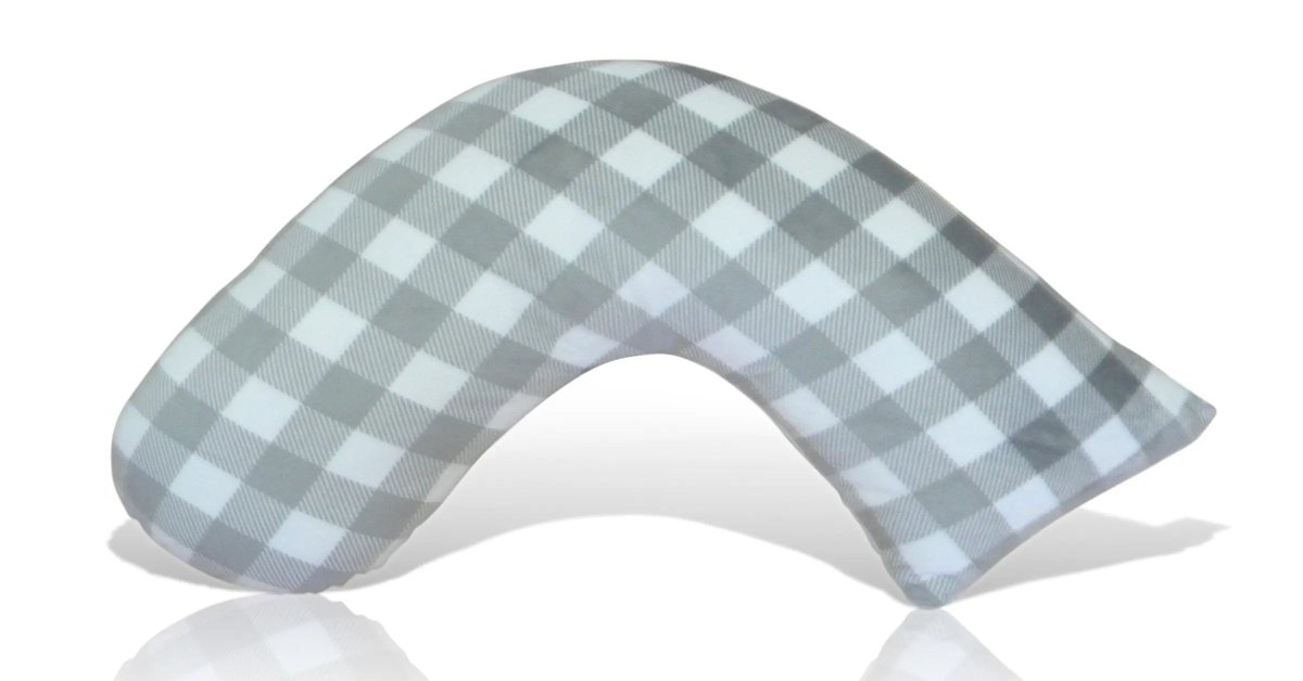 Luna Lullaby Luna Lullaby Nursing Pillow Cover Grey Buffalo Check - Everetts Place Boutique - 