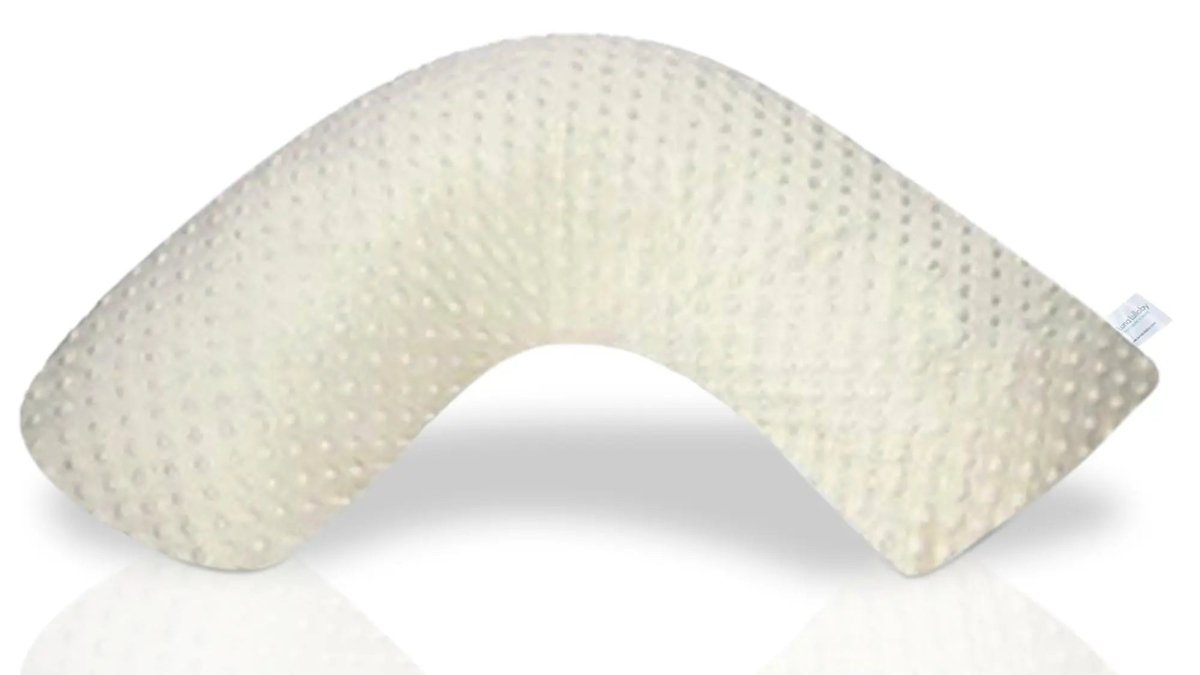 Luna Lullaby Luna Lullaby Nursing Pillow Cover Ivory Dot Soft Plush Minky - Everetts Place Boutique - 