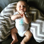 Luna Lullaby Luna Lullaby Nursing Pillow Grey And White Buffalo Check - Everetts Place Boutique - 