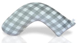 Luna Lullaby Luna Lullaby Nursing Pillow Grey And White Buffalo Check - Everetts Place Boutique - 