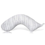 Luna Lullaby Luna Lullaby Nursing Pillow Grey Stripe Comfort For Nursing - Everetts Place Boutique - 