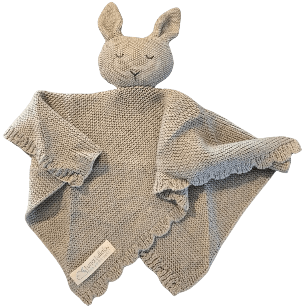 Luna Lullaby Luna Lullaby Snuggle Lovie Soft Grey Baby Comfort Everyday - Everetts Place Boutique - 