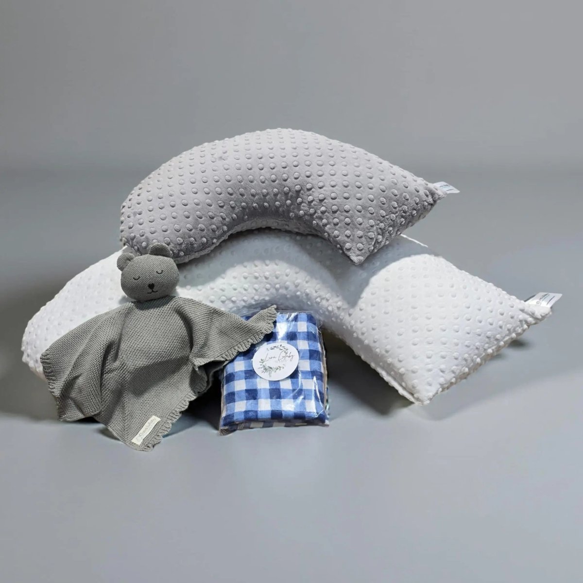 Luna Lullaby Luna Lullaby Summer Fun Baby Bundle Ivory Dot And Grey Dot - Everetts Place Boutique - 