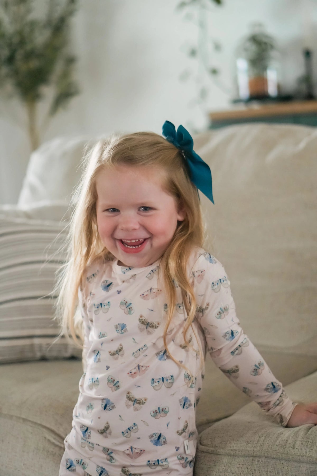 Little Joy Co. Luna Moths 2pc Bamboo Pajamas - 
