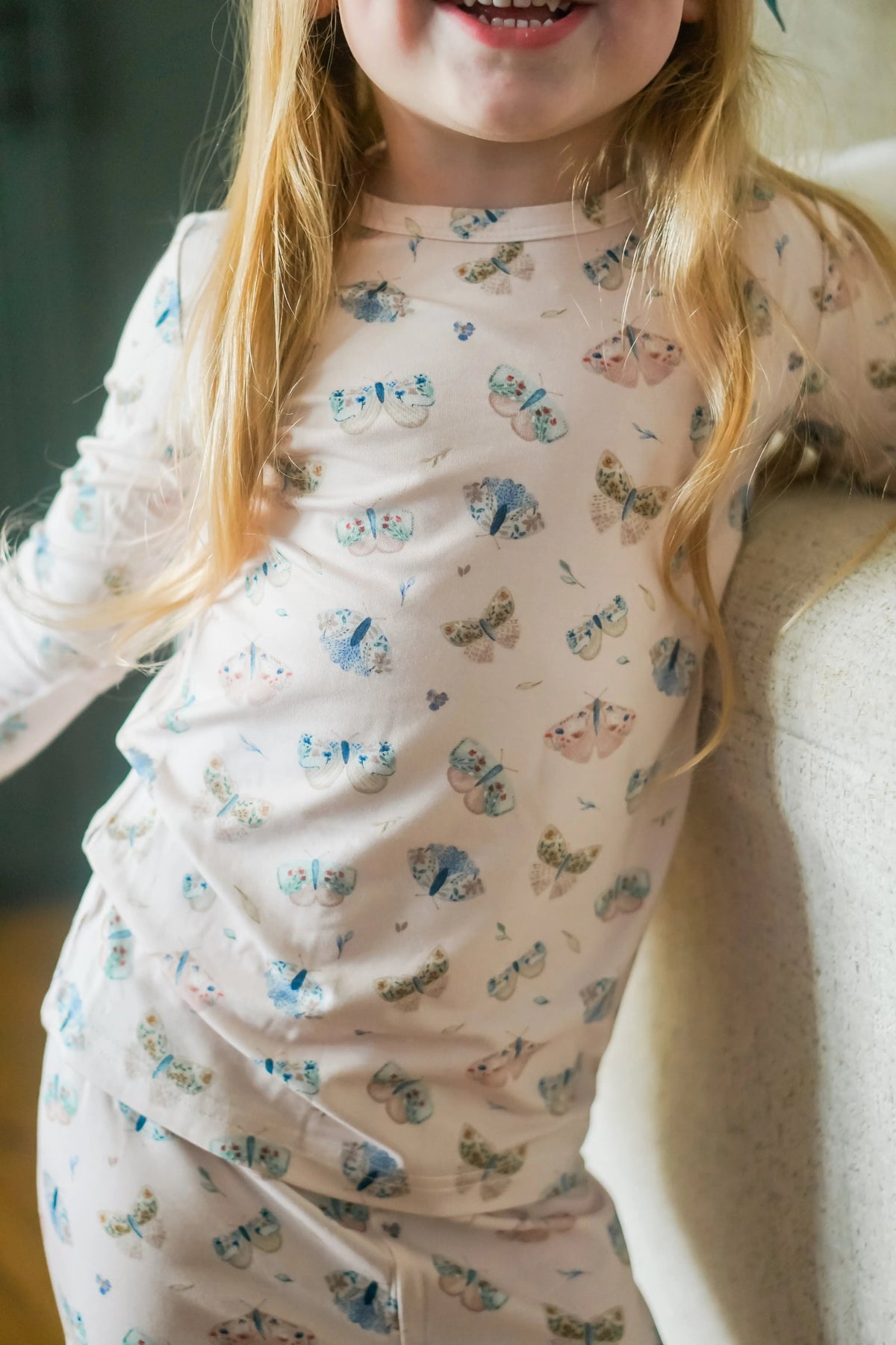 Little Joy Co. Luna Moths 2pc Bamboo Pajamas - 