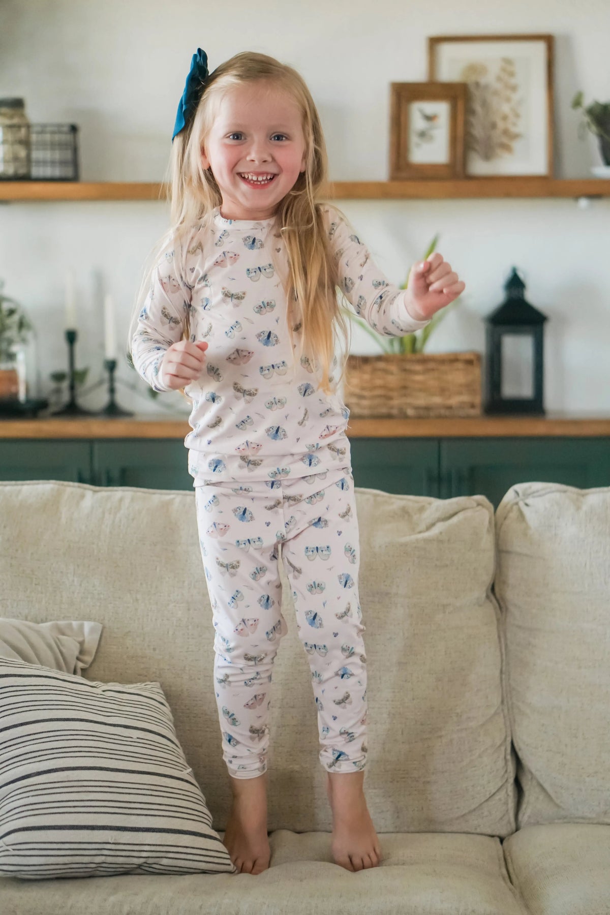 Little Joy Co. Luna Moths 2pc Bamboo Pajamas - 