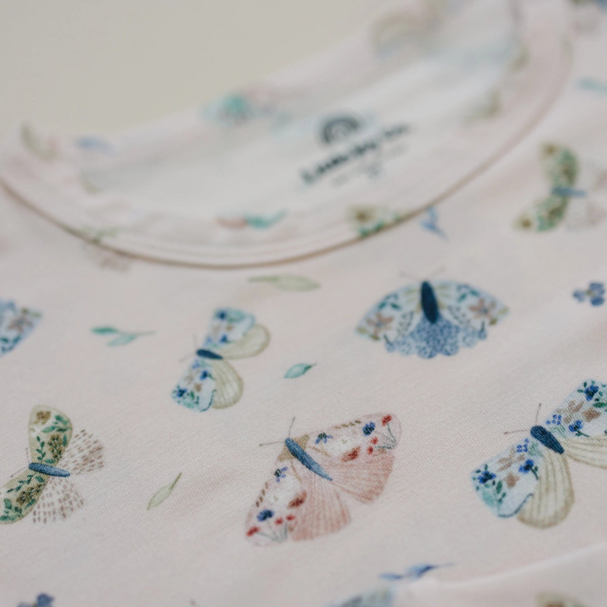 Little Joy Co. Luna Moths 2pc Bamboo Pajamas - 