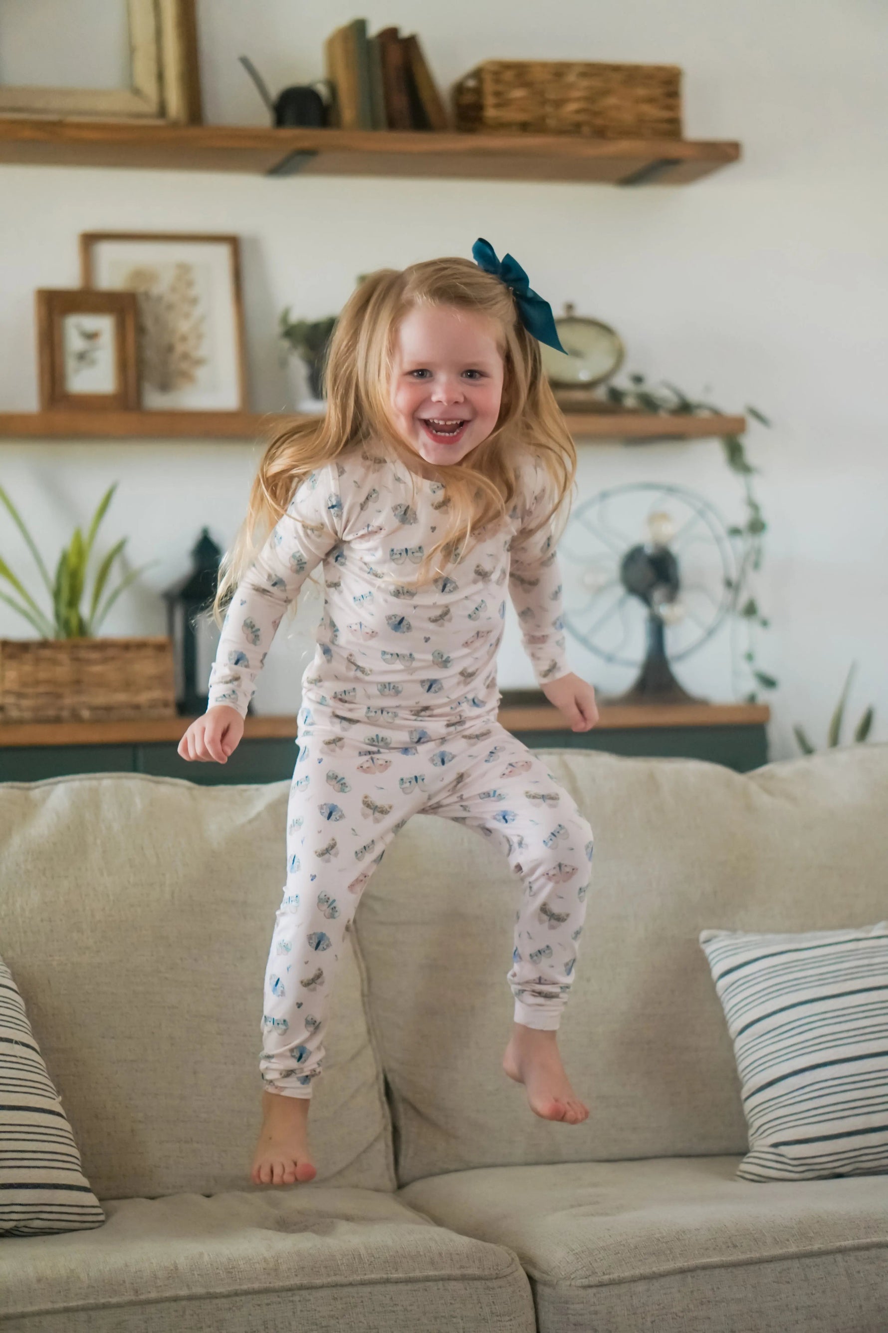 Little Joy Co. Luna Moths 2pc Bamboo Pajamas - 