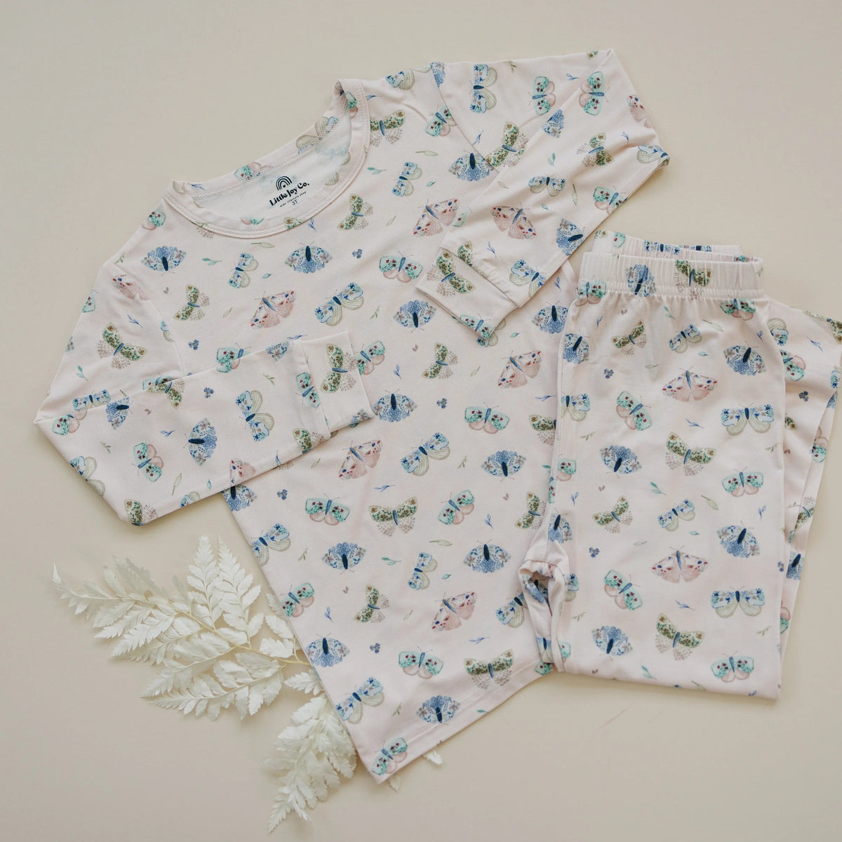Little Joy Co. Luna Moths 2pc Bamboo Pajamas - 