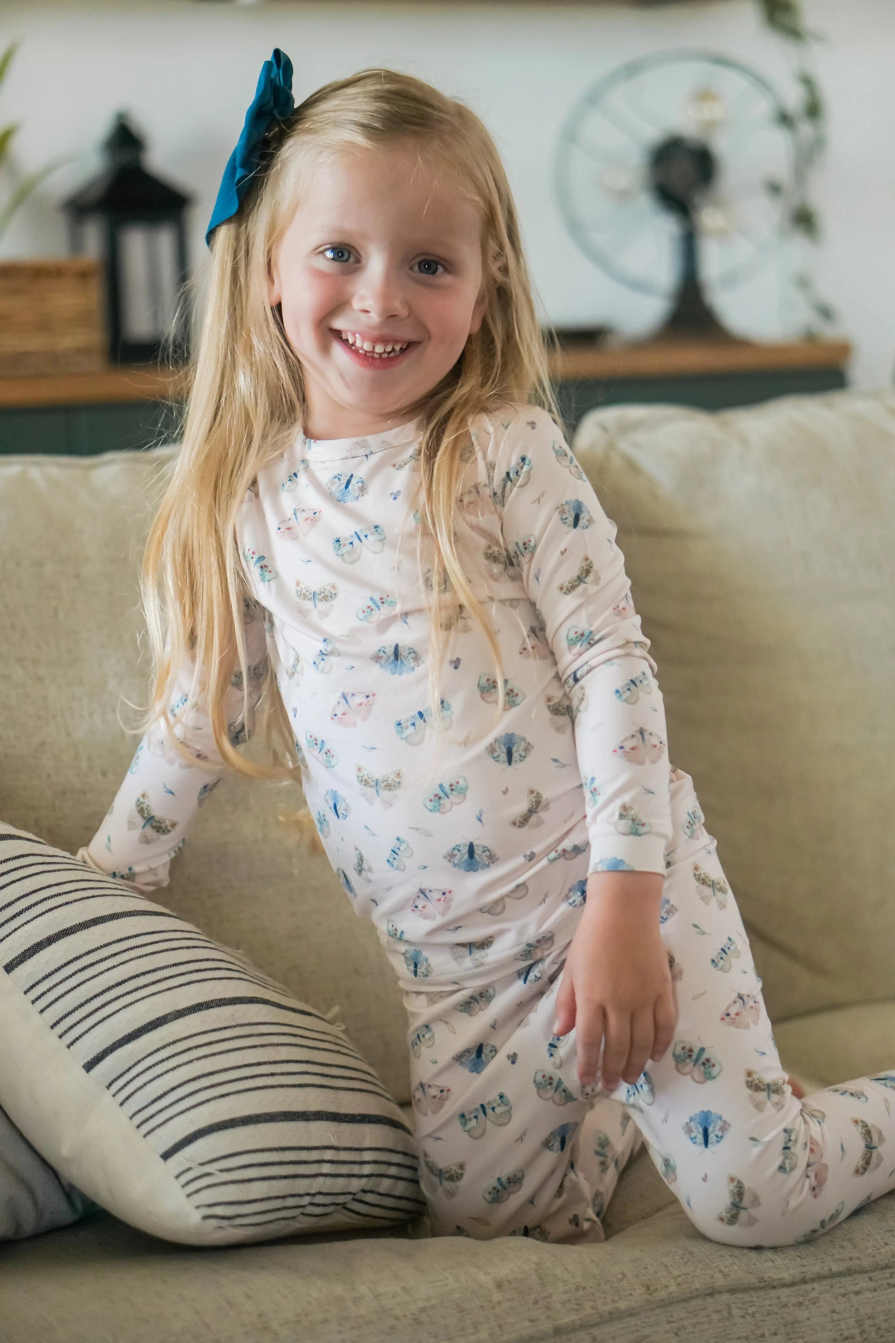 Little Joy Co. Luna Moths 2pc Bamboo Pajamas - 